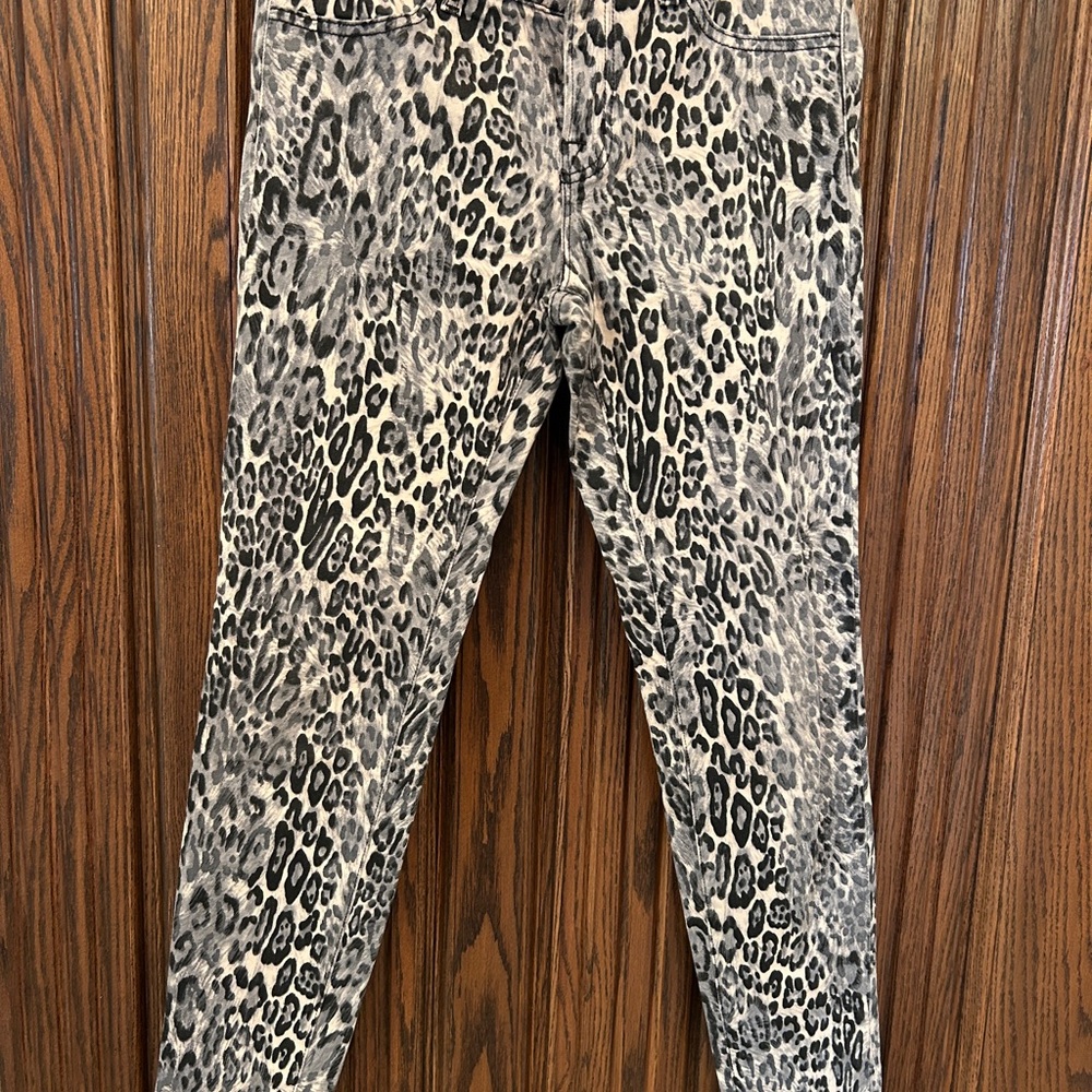 J Brand clouded Leopard Print jeggings